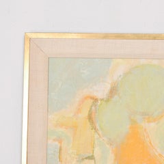 French Modern Frederic Menguy Abstract Oil on Canvas California