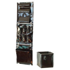 Retro French Modern Hanging Organizer and Waste Basket by Max Sauze