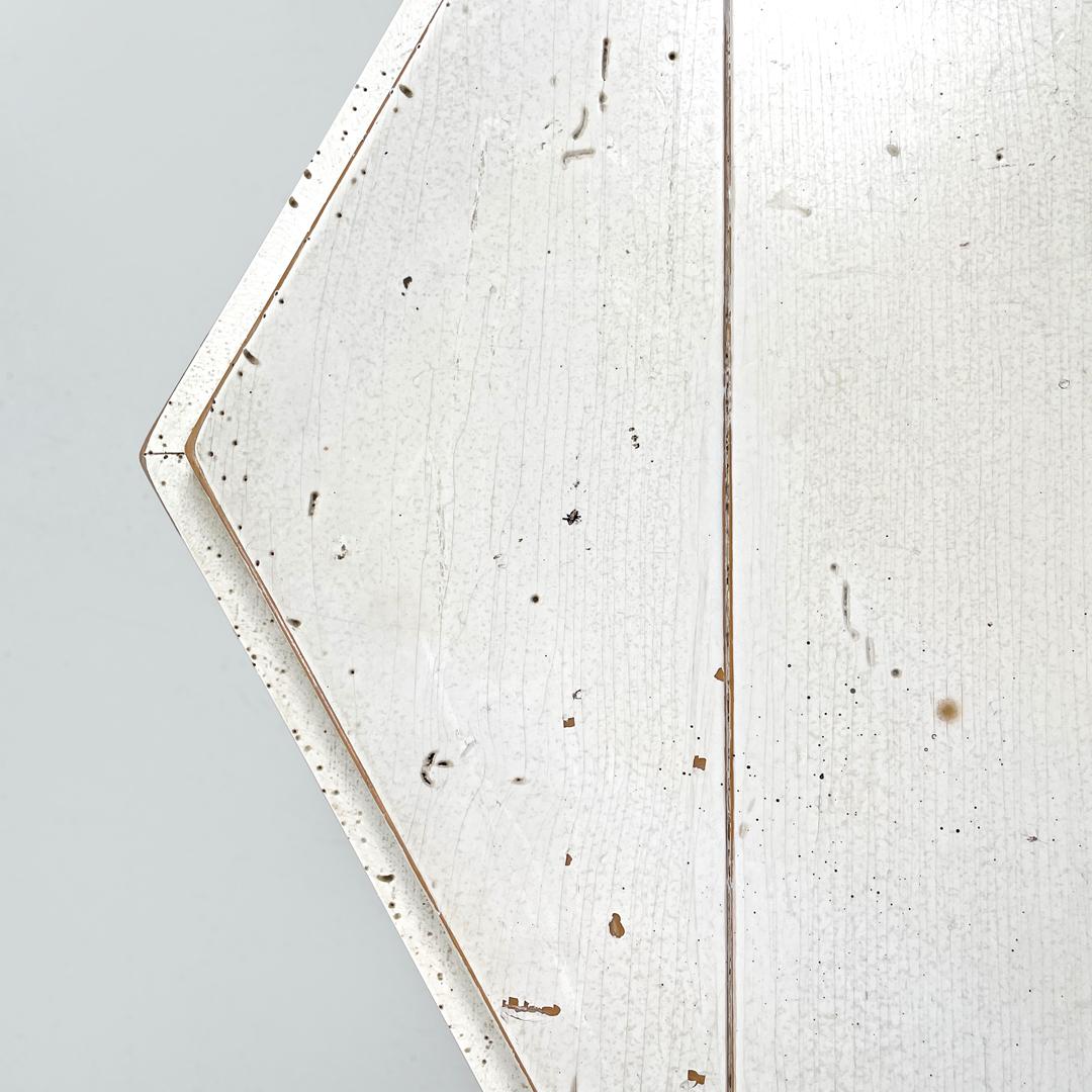 Tables basses hexagonales modernes en bois blanc de Roche Bobois, années 1980 en vente 4