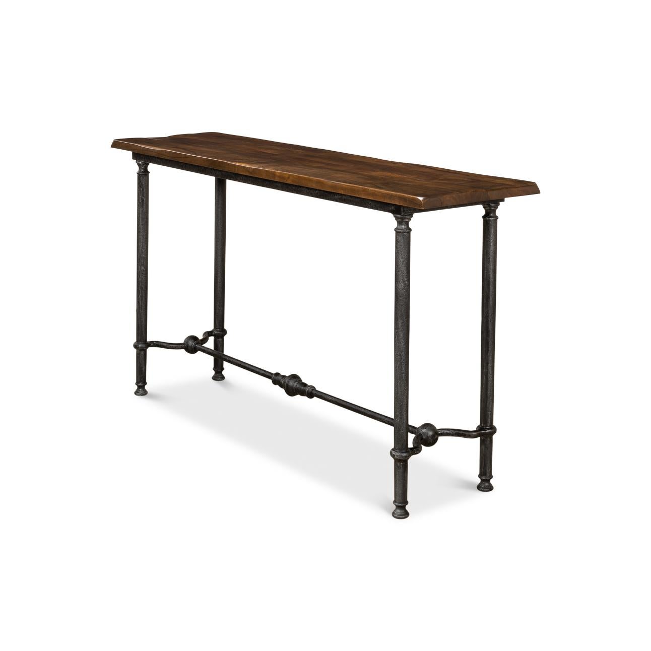 Asian French Modern Industrial Console For Sale
