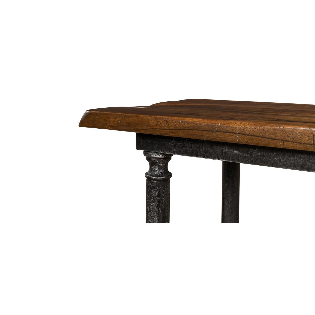 Iron French Modern Industrial Console For Sale
