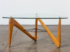 French Modern Louis Sognot Sculptural Coffee Table