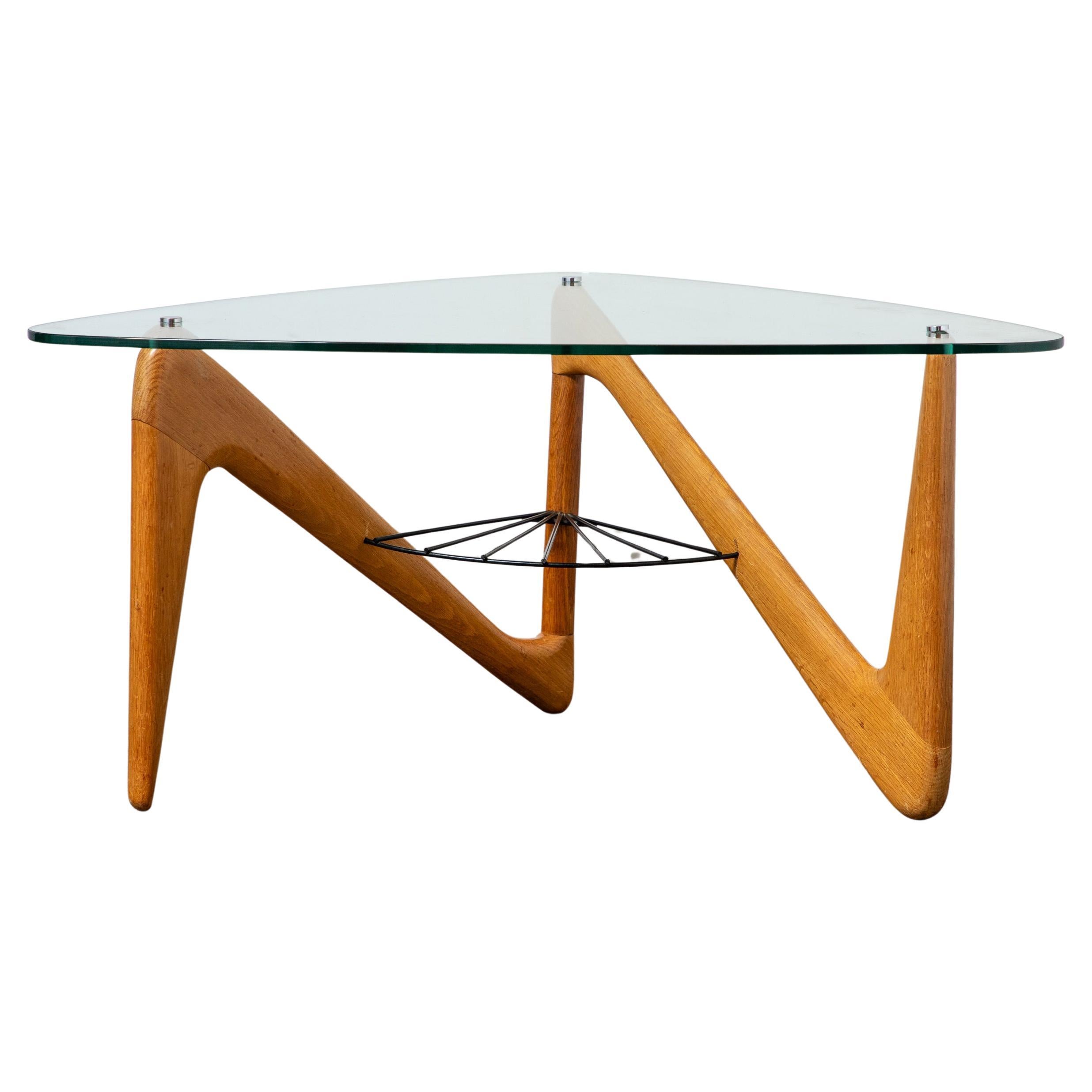 French Modern Louis Sognot Sculptural Coffee Table