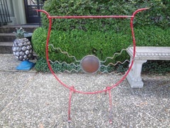 French Modern Mixed Metal Fire Place Screen