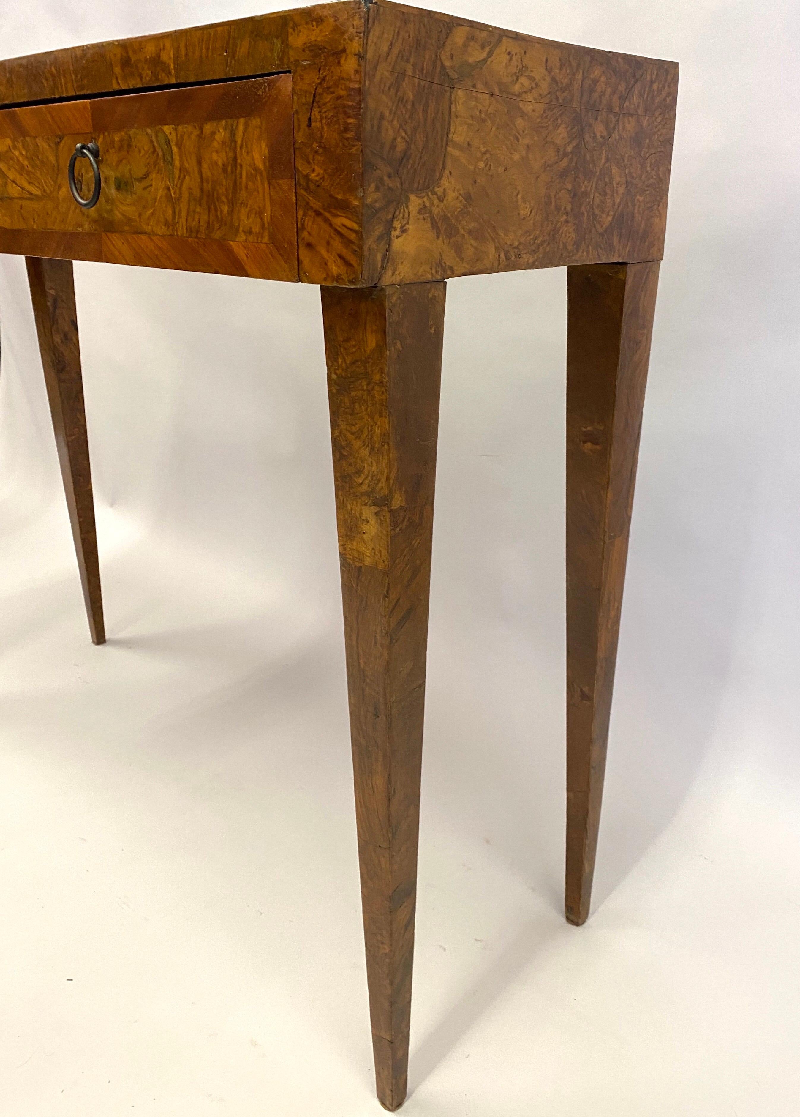 20th Century French Modern Neoclassical Fruit Wood Console/ Desk, Circle of Jean-Michel Frank