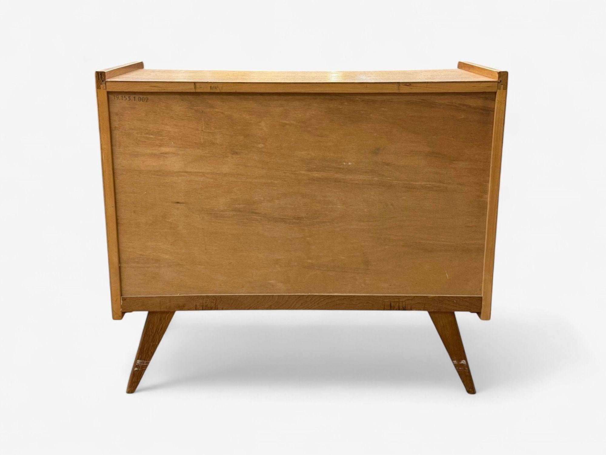 Cassettiera moderna francese, Oak, Rattan, Francia, anni '60 in vendita 4