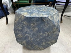 French Modern Polyhedron Lacquered Table
