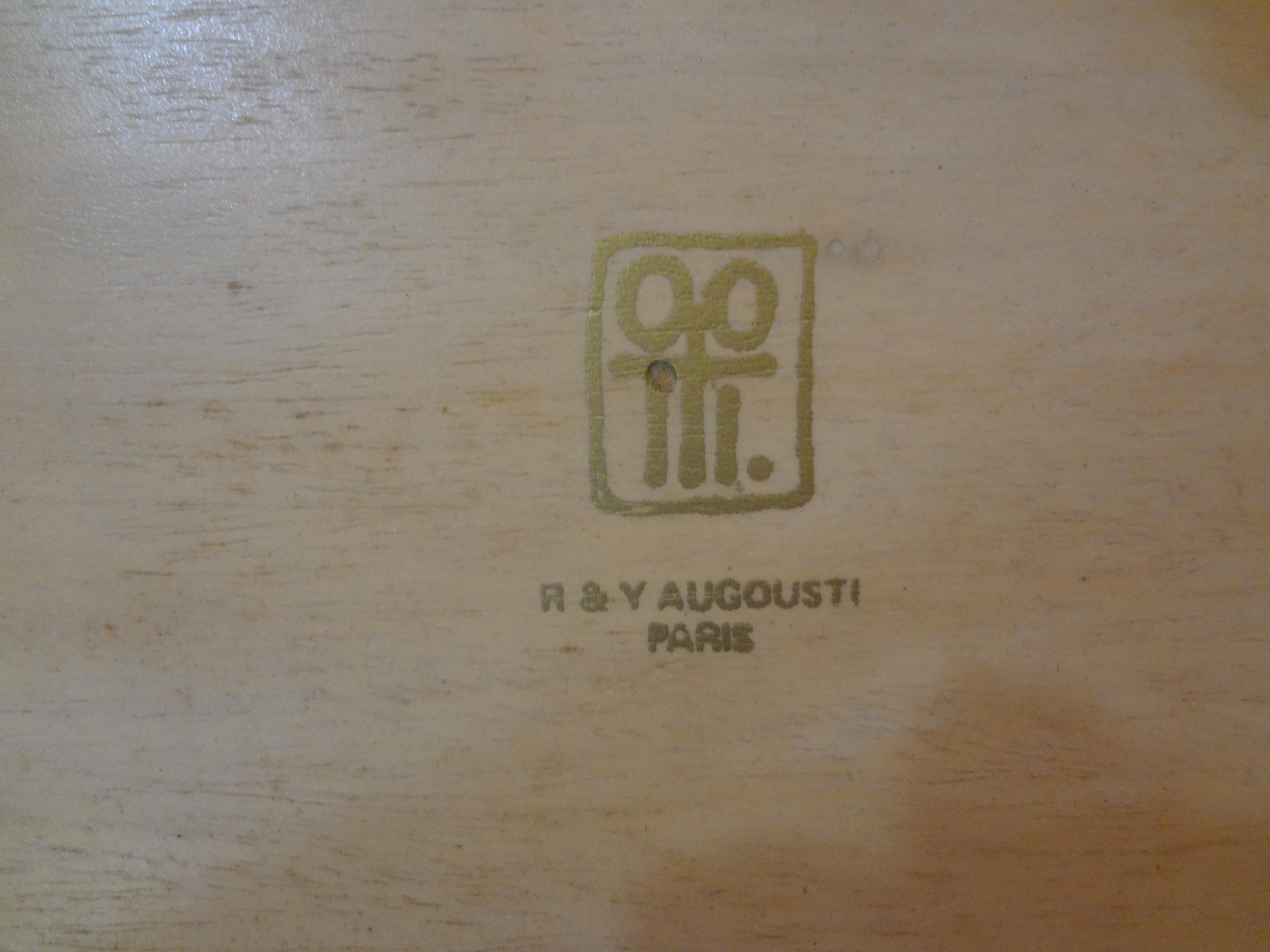 Banc moderne français en parchemin par R & Y Augousti en vente 3