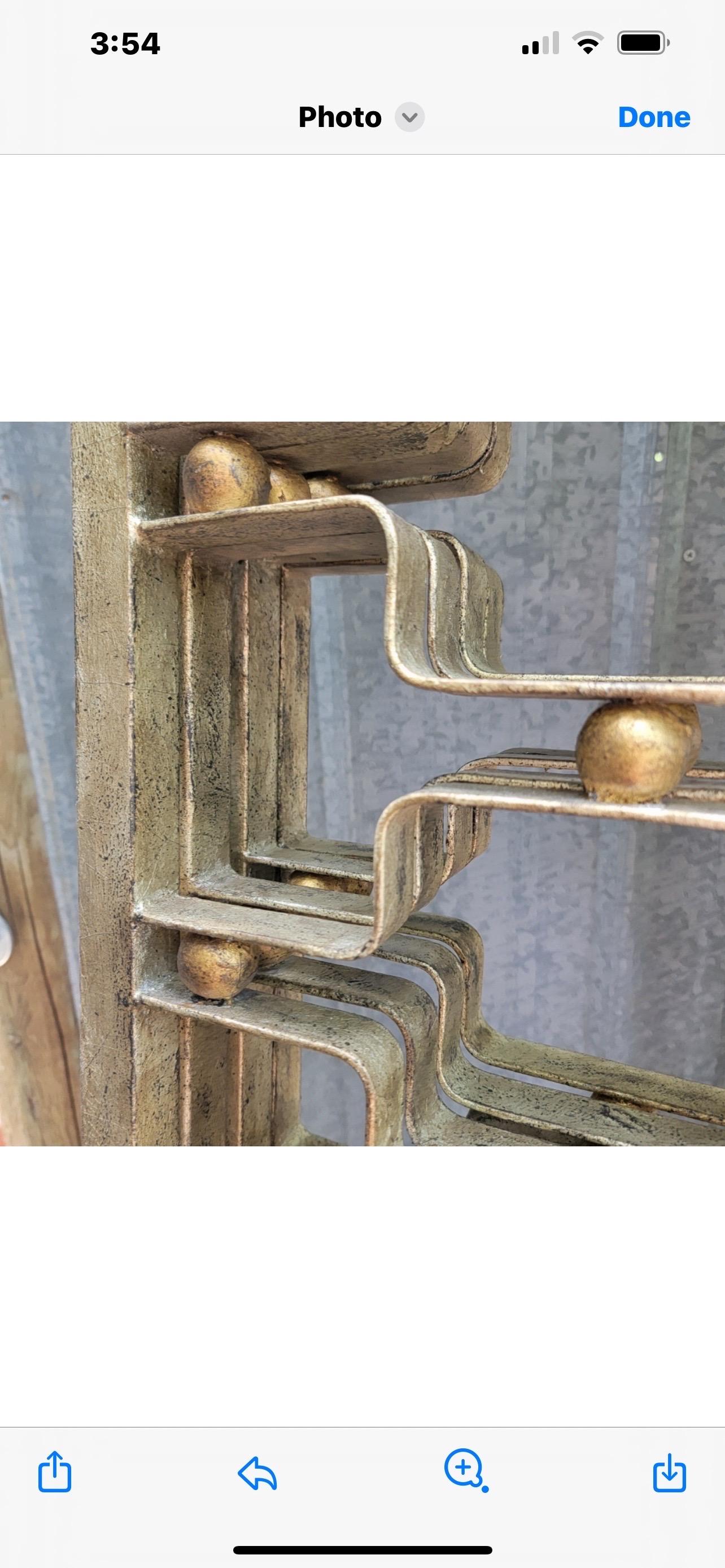 Mid-20th Century French Modern Poillerat Style Wrought Iron Room Divider Screen For Sale