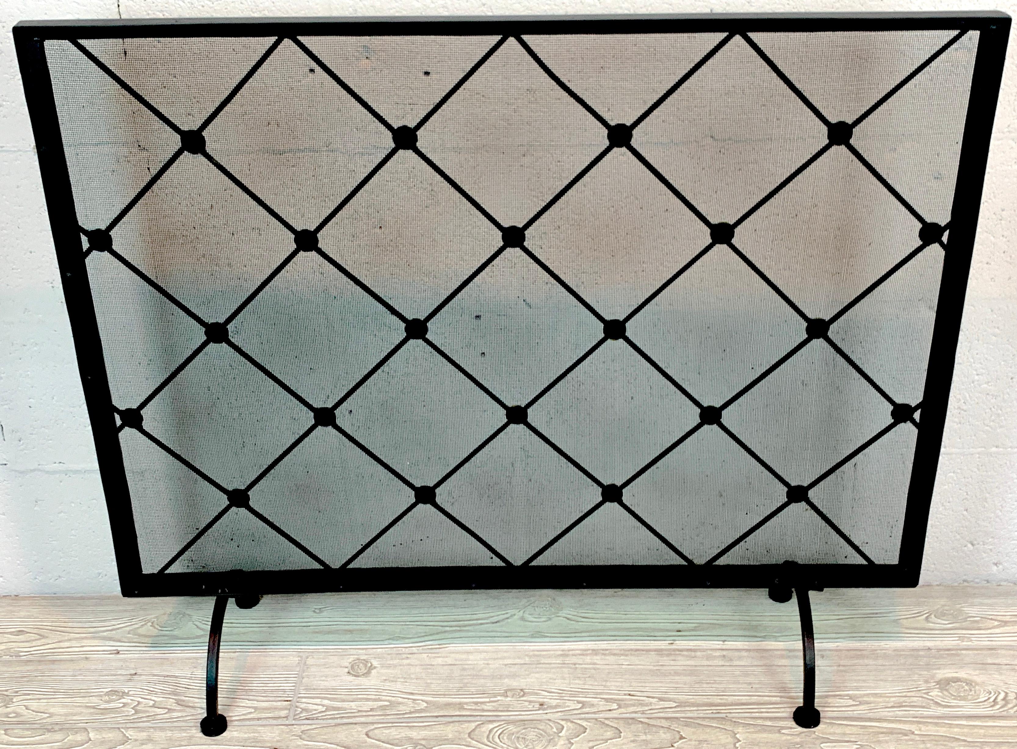 20th Century French Modern Royère Style Firescreen