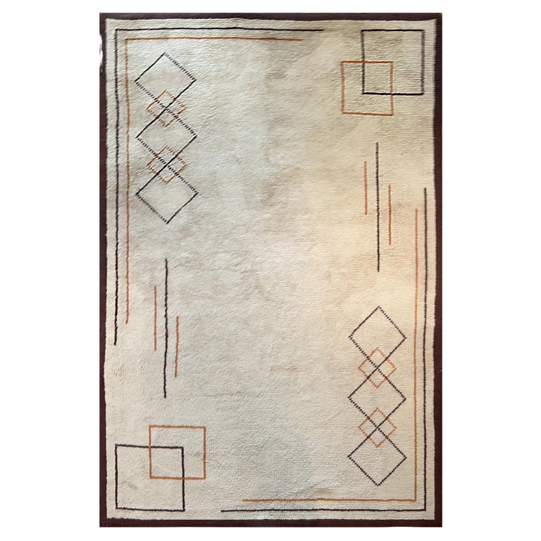 French Modern Rug Around 1940, N° 1172 For Sale at 1stDibs