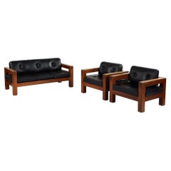 French Modern Salon Set with Sofa and Two Chairs