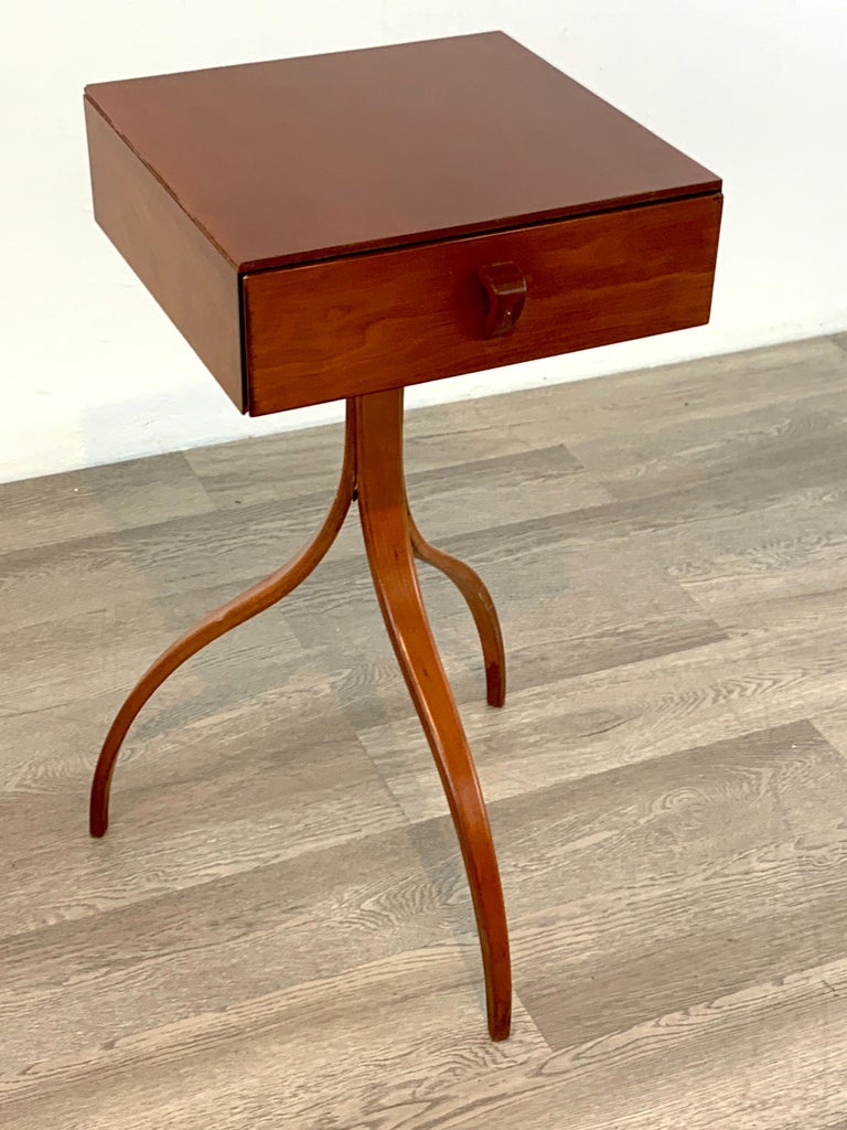 French Modern Sculptural End Table Nightstand At 1stdibs