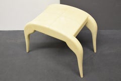 French Modern Shagreen / Chagrin Bench by R and Y Augousti Paris, 1980s