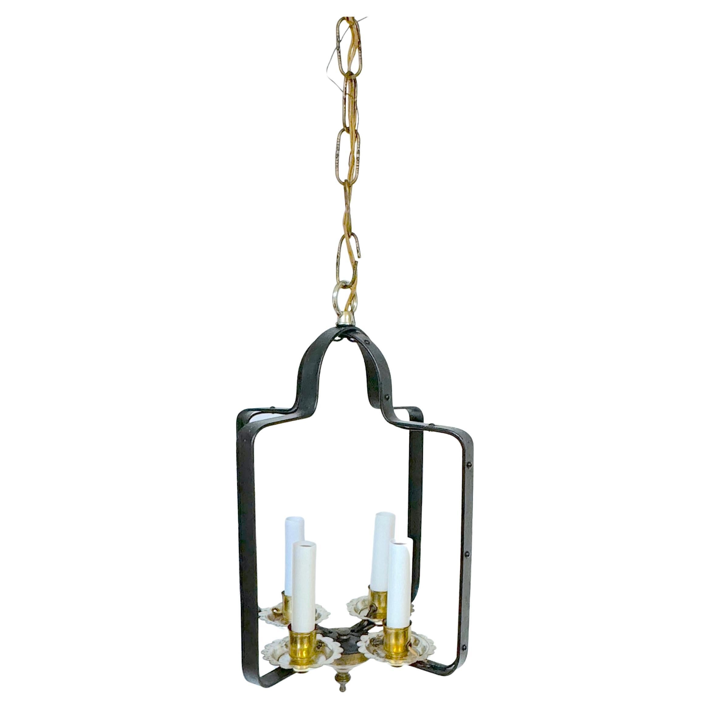 Moderno Lanterna a gabbia per uccelli a 4 luci in ferro battuto, stile francese moderno, Stitch by Stitch in vendita