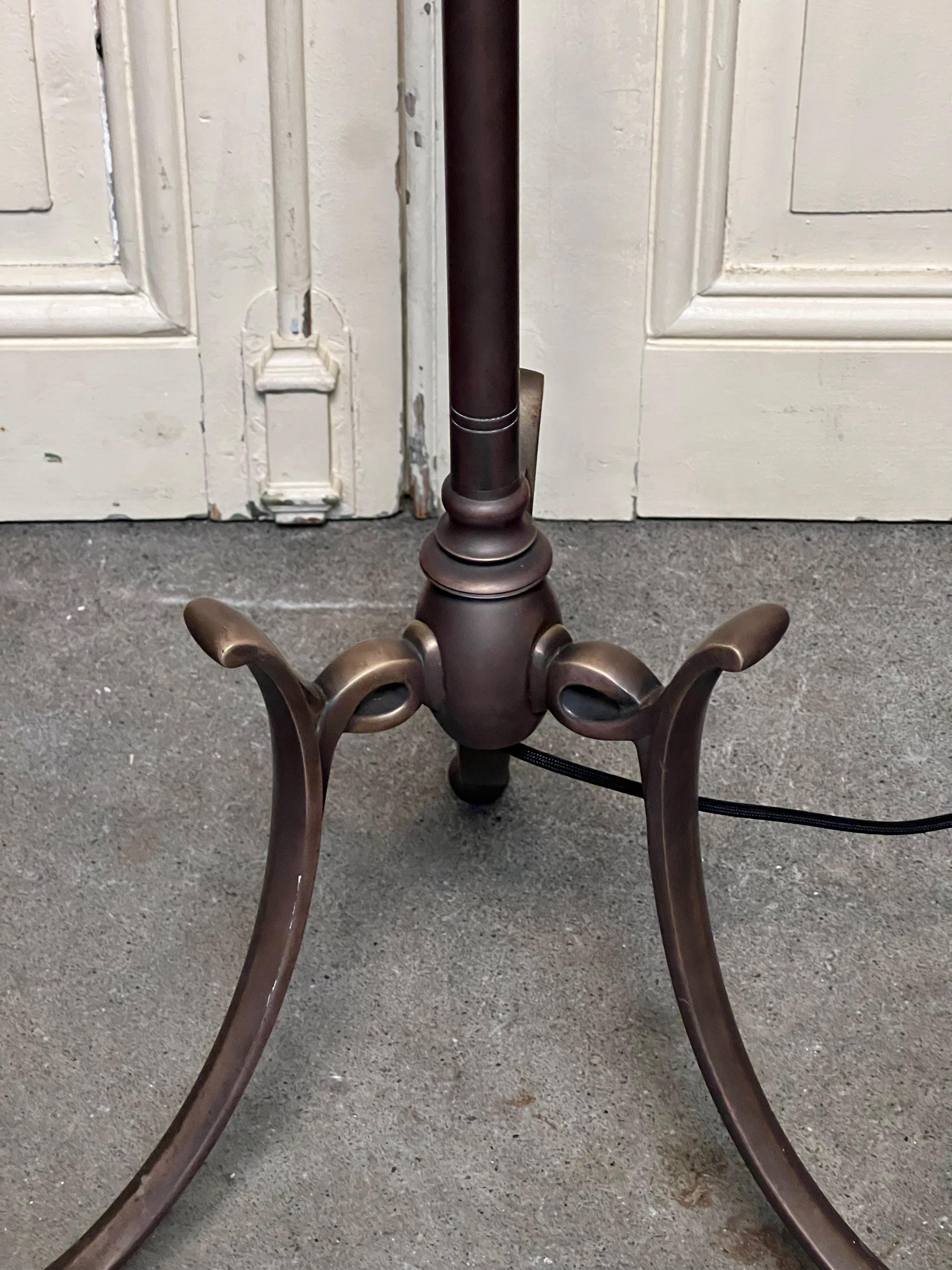Brass French Modern Style Darkened Bronze Floor Lamp