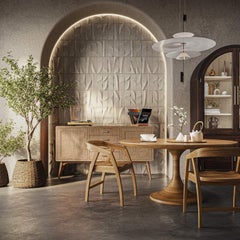 French Modern Tulip Dining Table