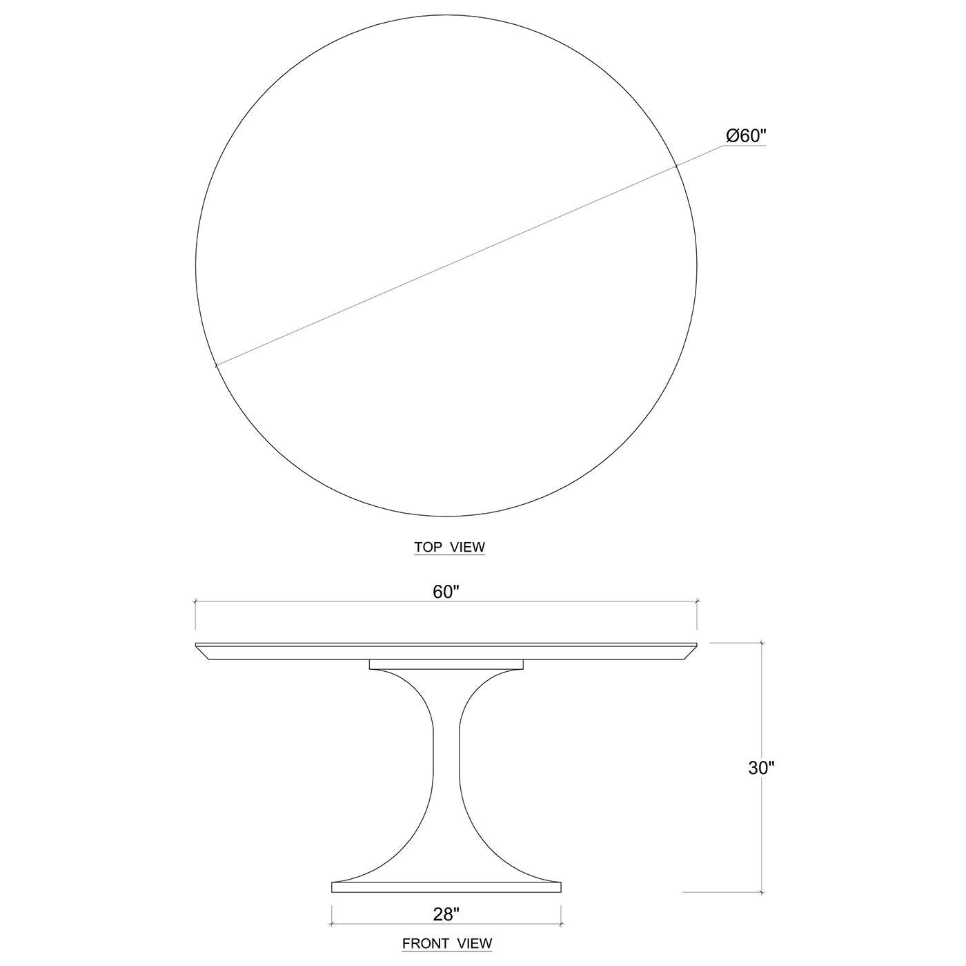 XXIe siècle et contemporain Table de salle à manger tulipe moderne française en vente