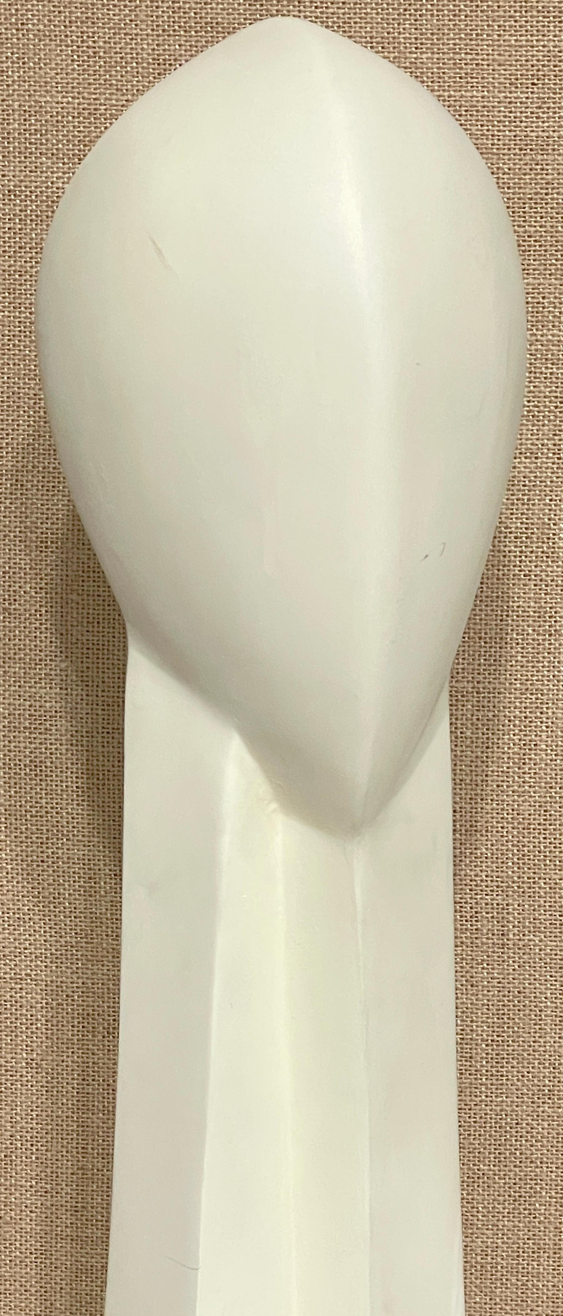 20th Century French  Modern White Painted Plaster Sculpture  'Head of a Woman'