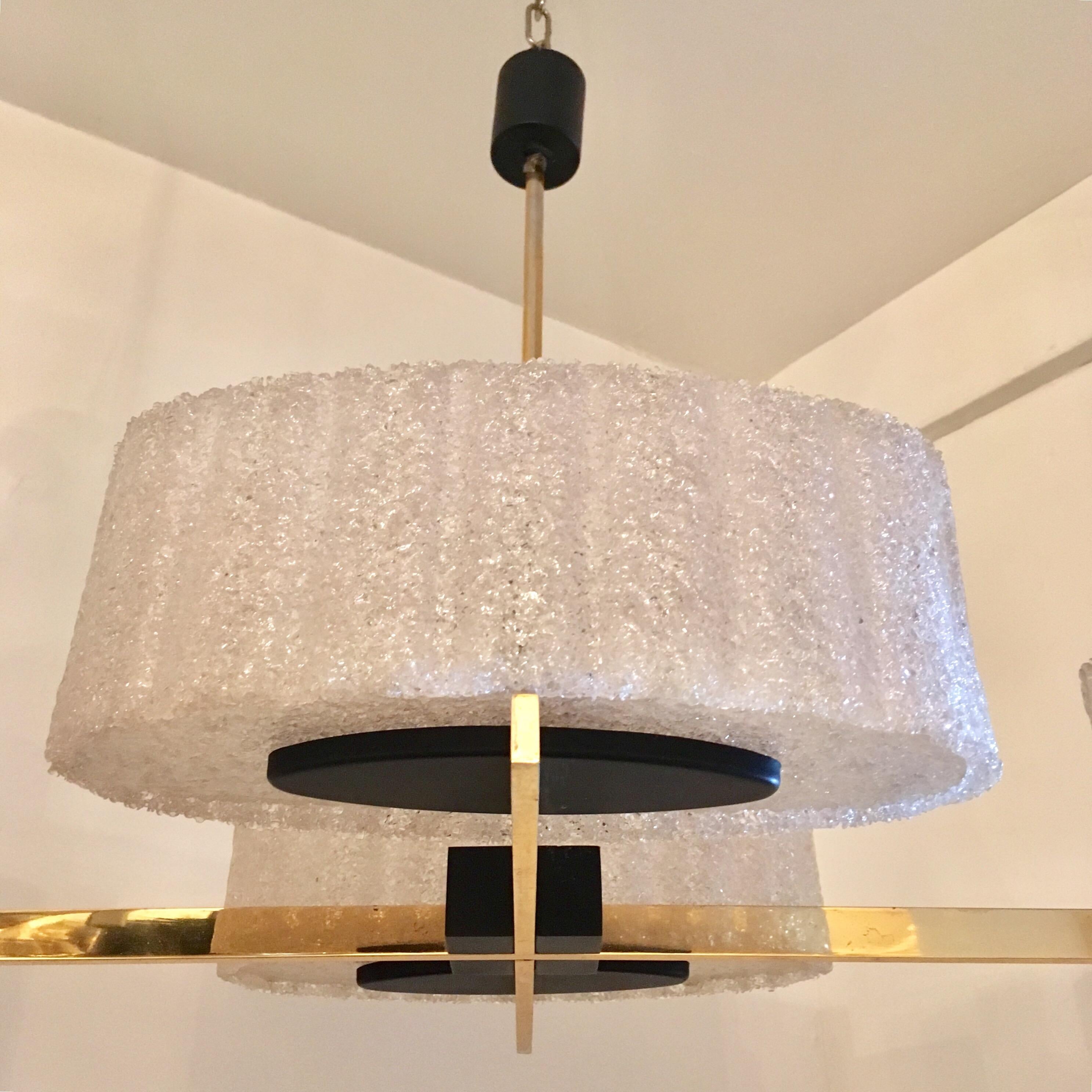 French Moderne 1960s Chandelier 4