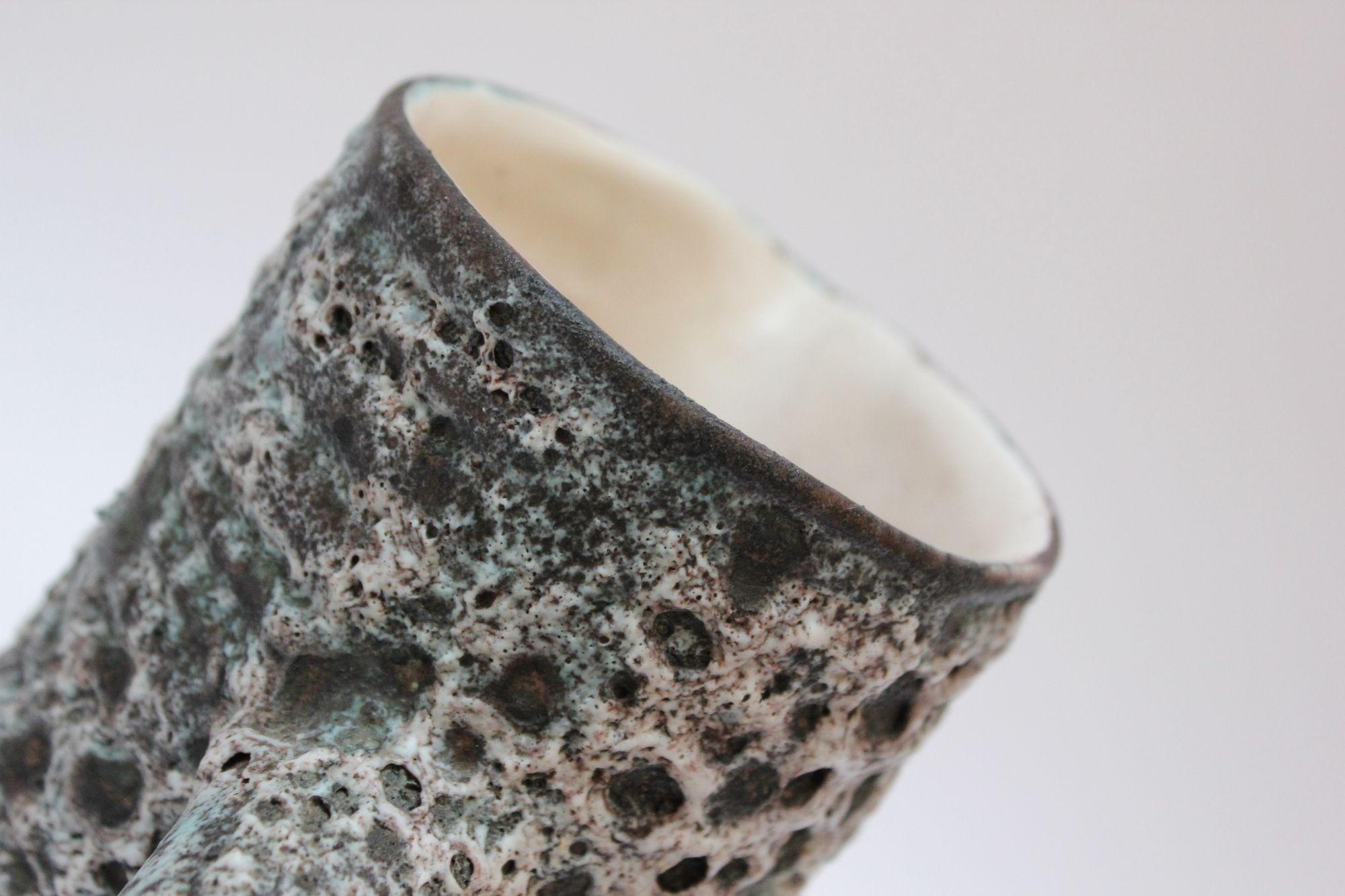French Moderne Annecy Fat Lava Glaze Ceramic Drink Serving Set For Sale 6