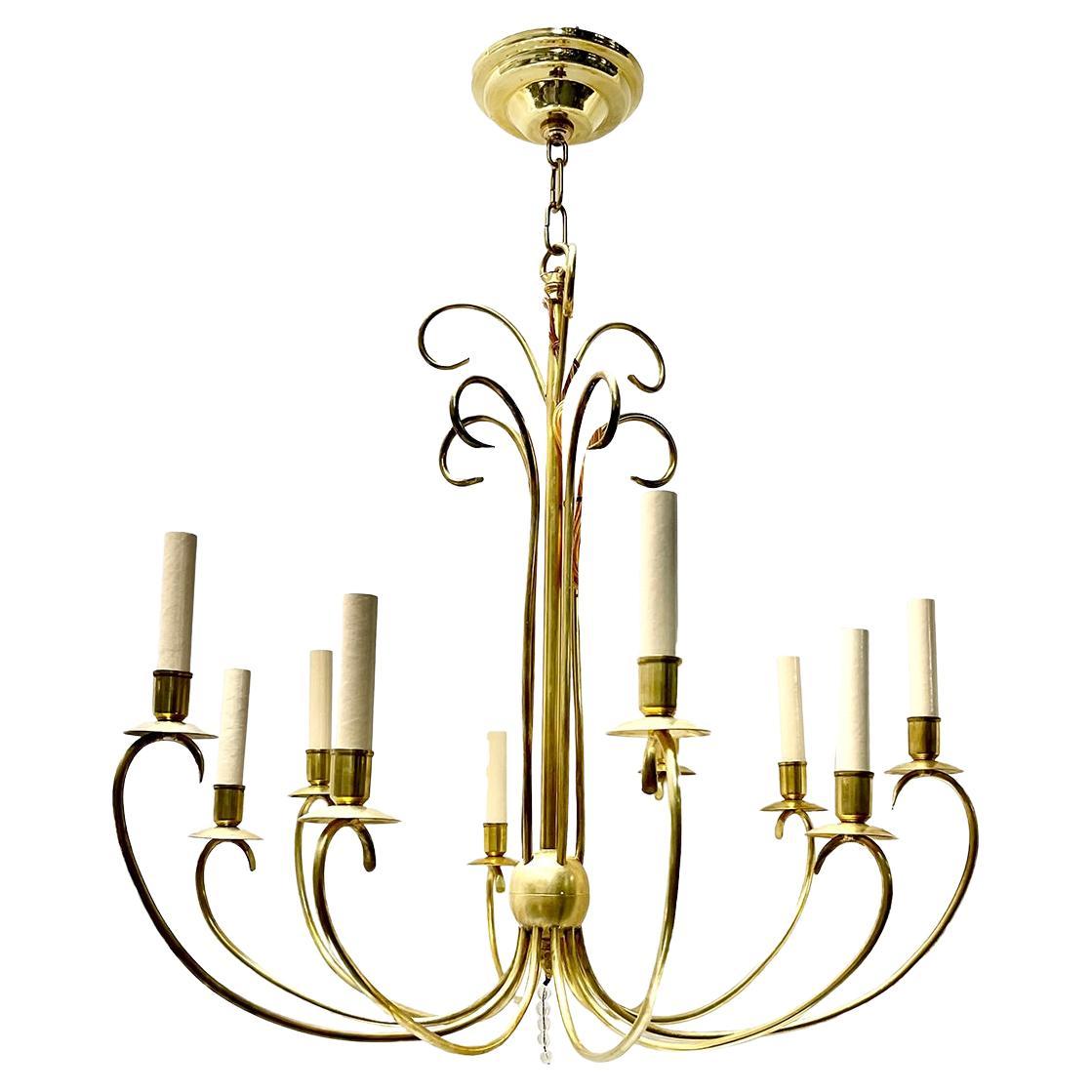French Moderne Chandelier For Sale