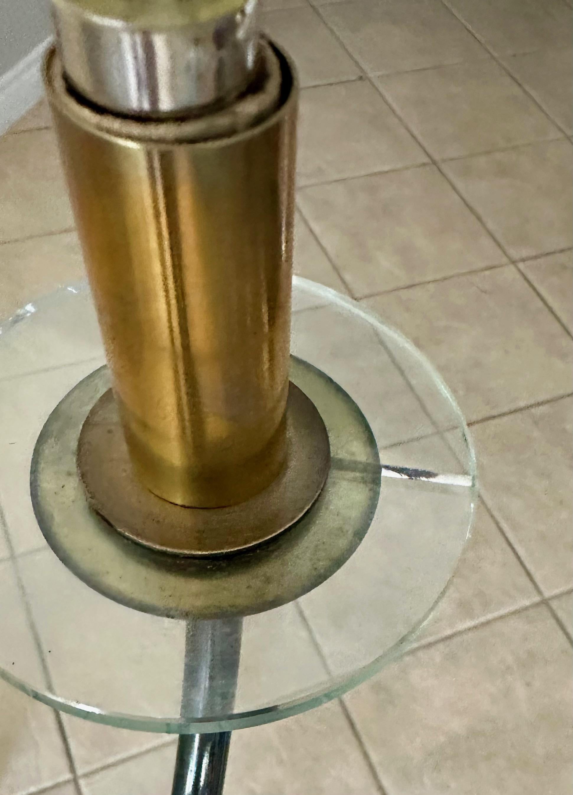 French Moderne Patinated Brass Chandelier by Maison Lunel For Sale 14