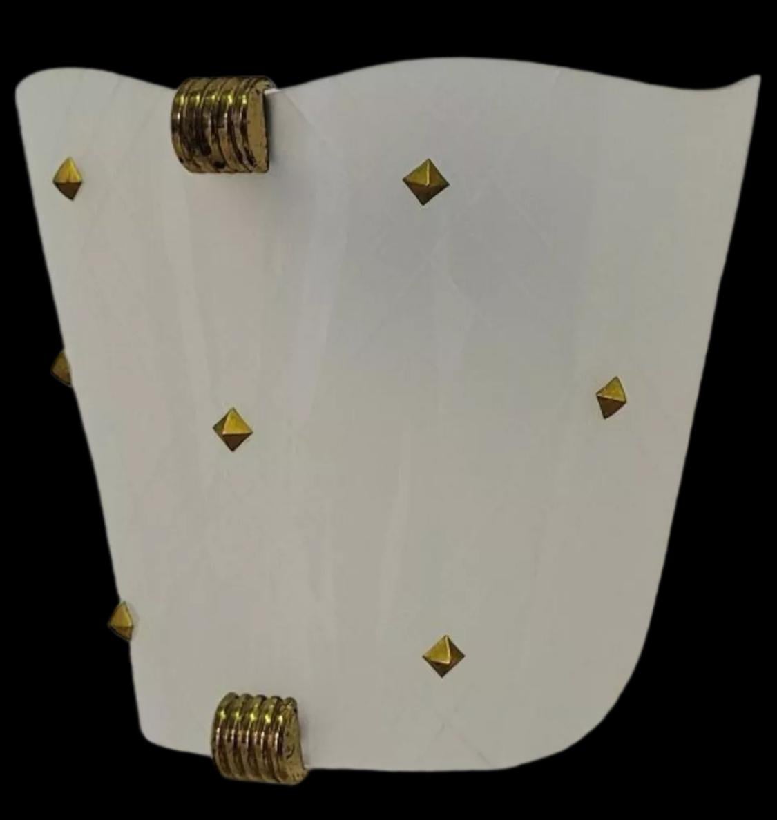 Pair French Moderne Plexi Sconces (4 x) For Sale 5