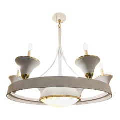 Vintage French Moderne Style Chandelier