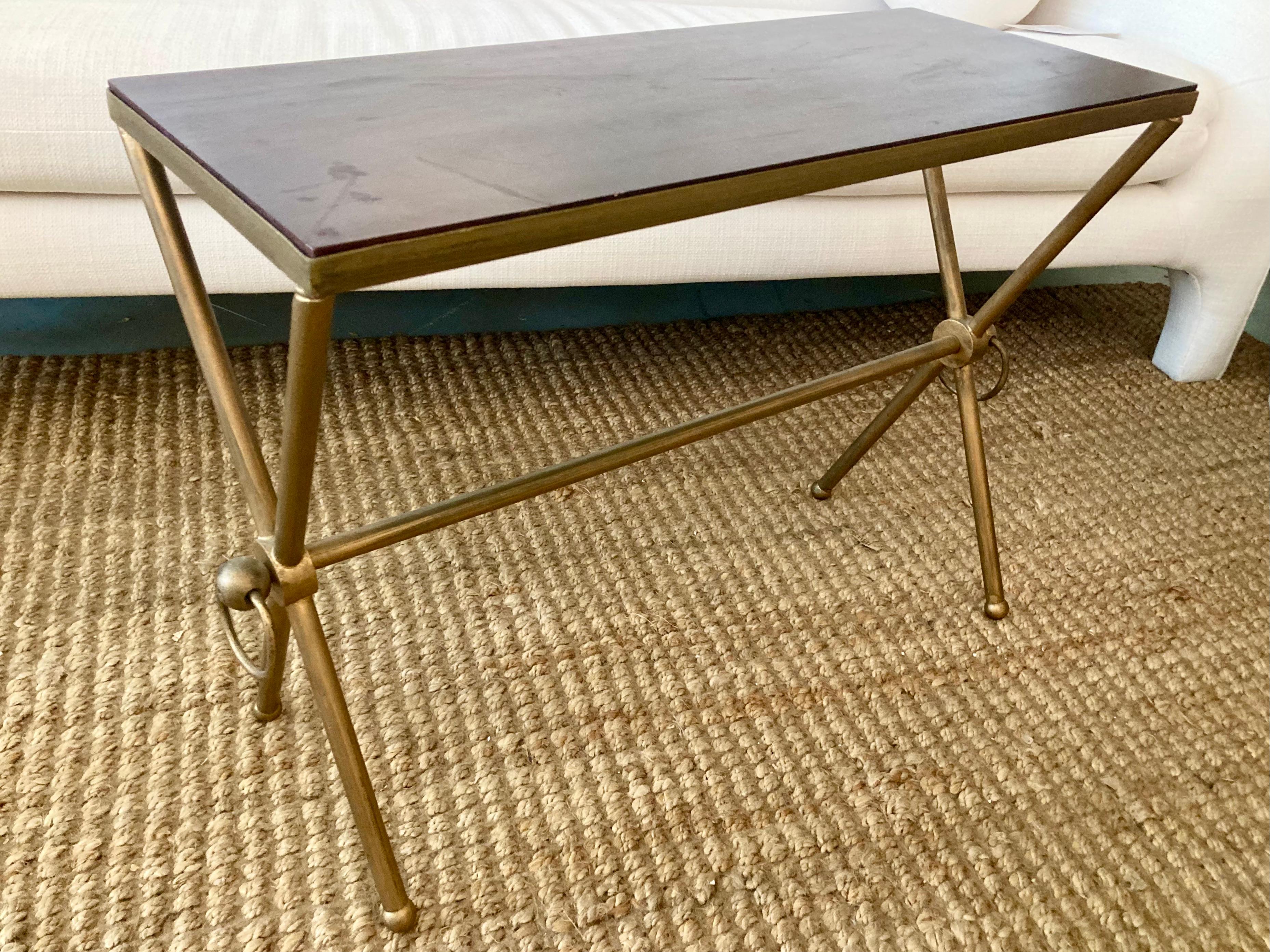 Mesa Cocktail Estilo Moderno Francés Con Aros Decorativos finales del siglo XX en venta