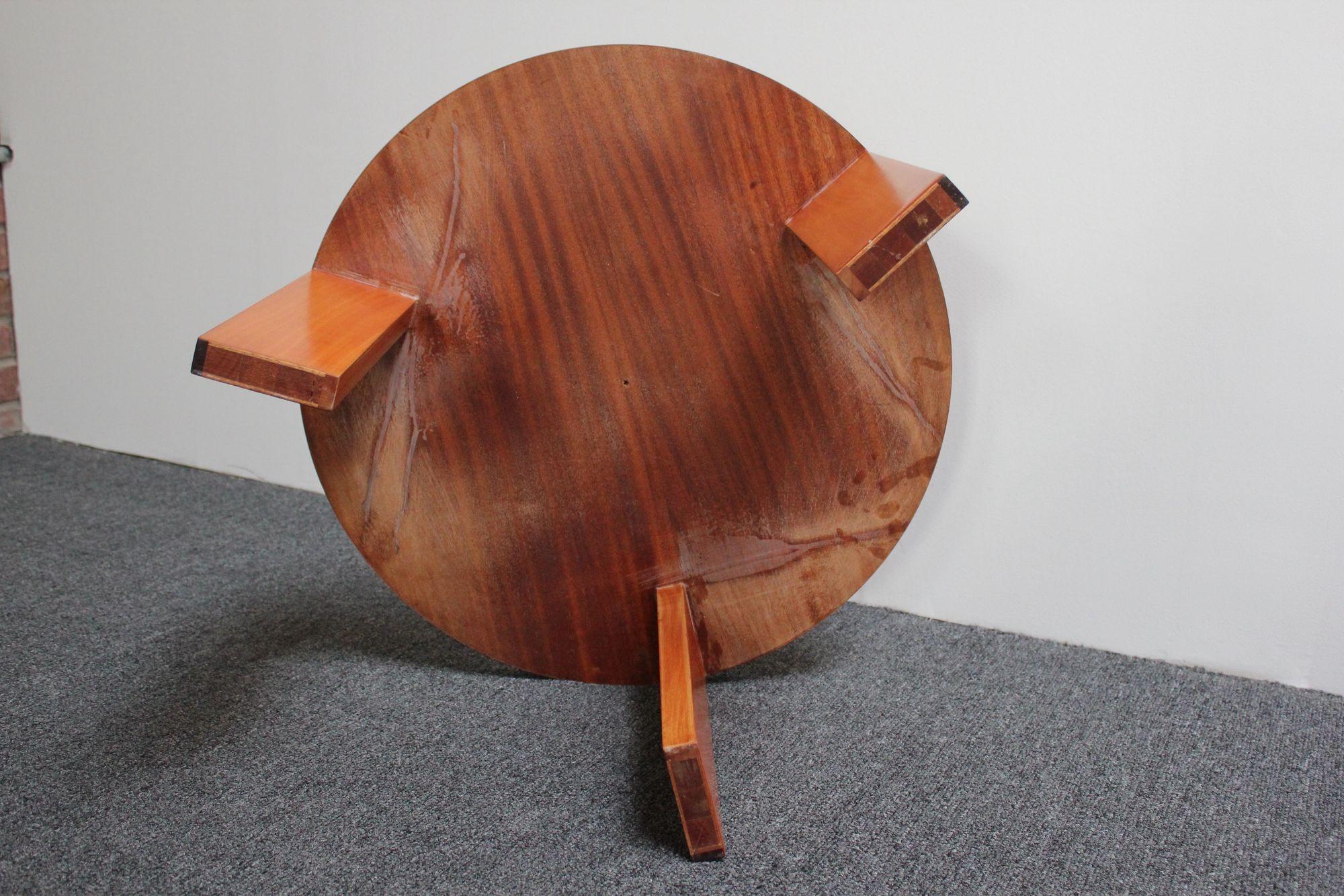 Französischer moderner Tisch „Table Basse“ aus Esche mit niedrigem Akzent von Jacques Quinet im Angebot 11