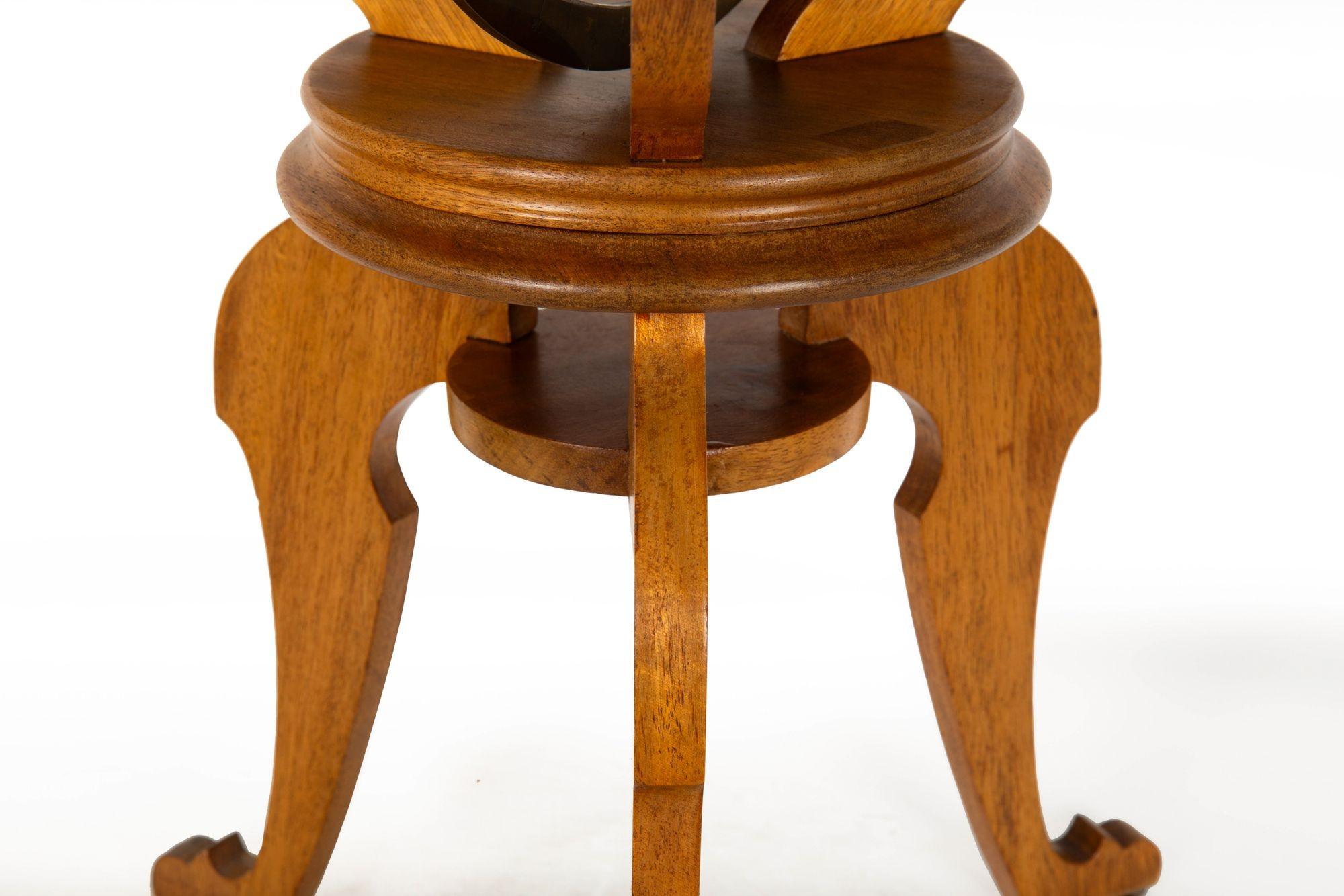 French Moderne Walnut Table Top Globe by Girard et Barrere ca. 1955 For Sale 8