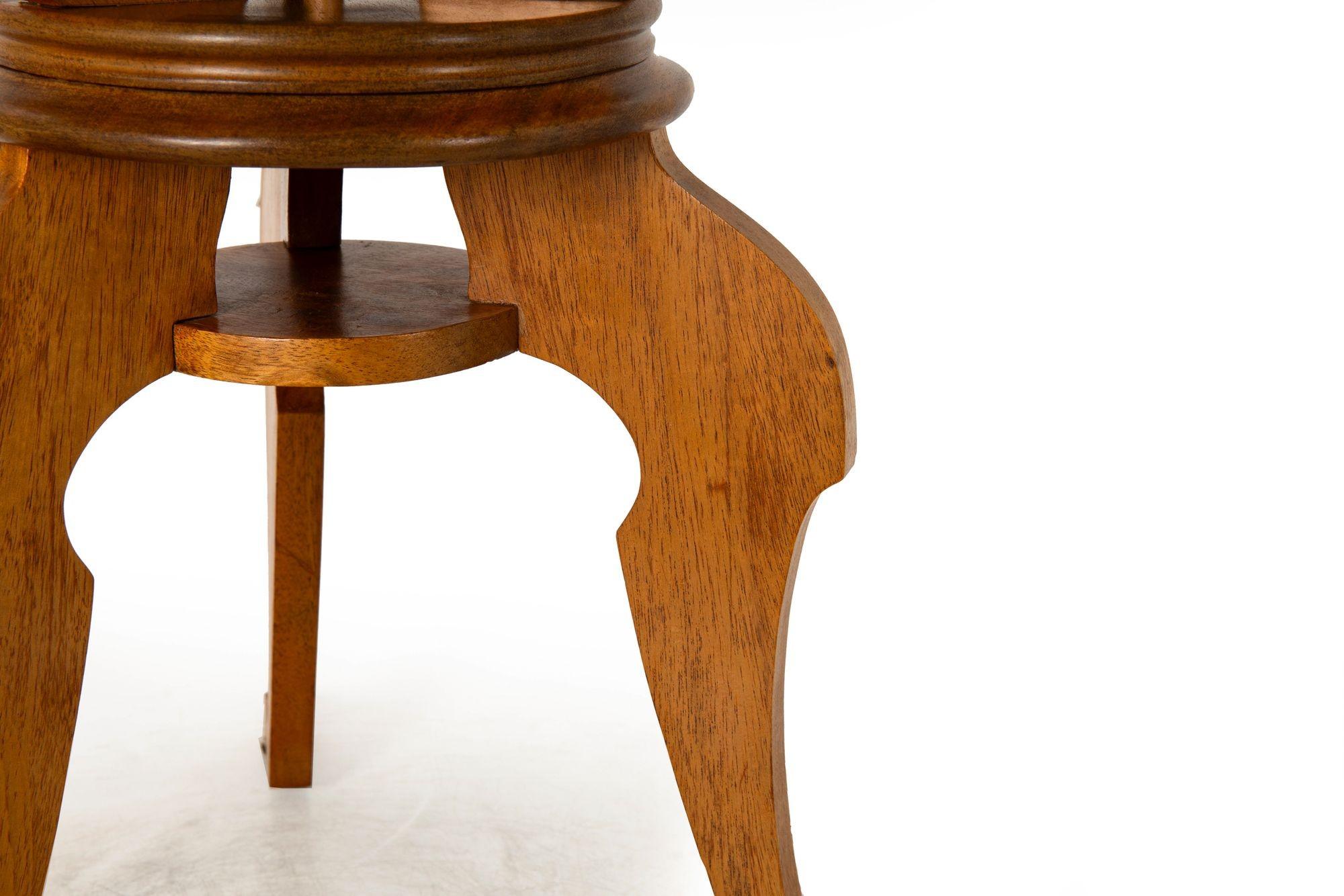 French Moderne Walnut Table Top Globe by Girard et Barrere ca. 1955 For Sale 14