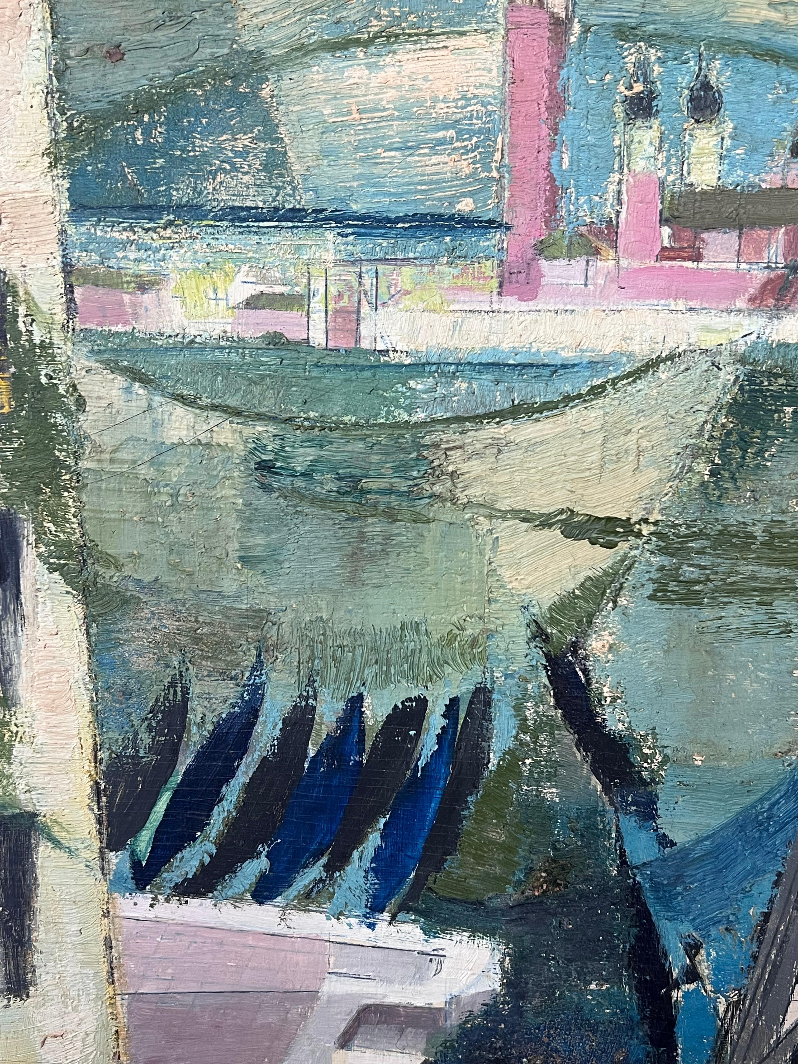 Le Grand Canal, Venise
Artistique français, milieu du 20e siècle
huile sur carton, non encadré 
planche : 16.5 x 10.75 pouces
Provenance : collection privée, France
Condit : bon état

Pour plus d'informations, n'hésitez pas à nous contacter si vous