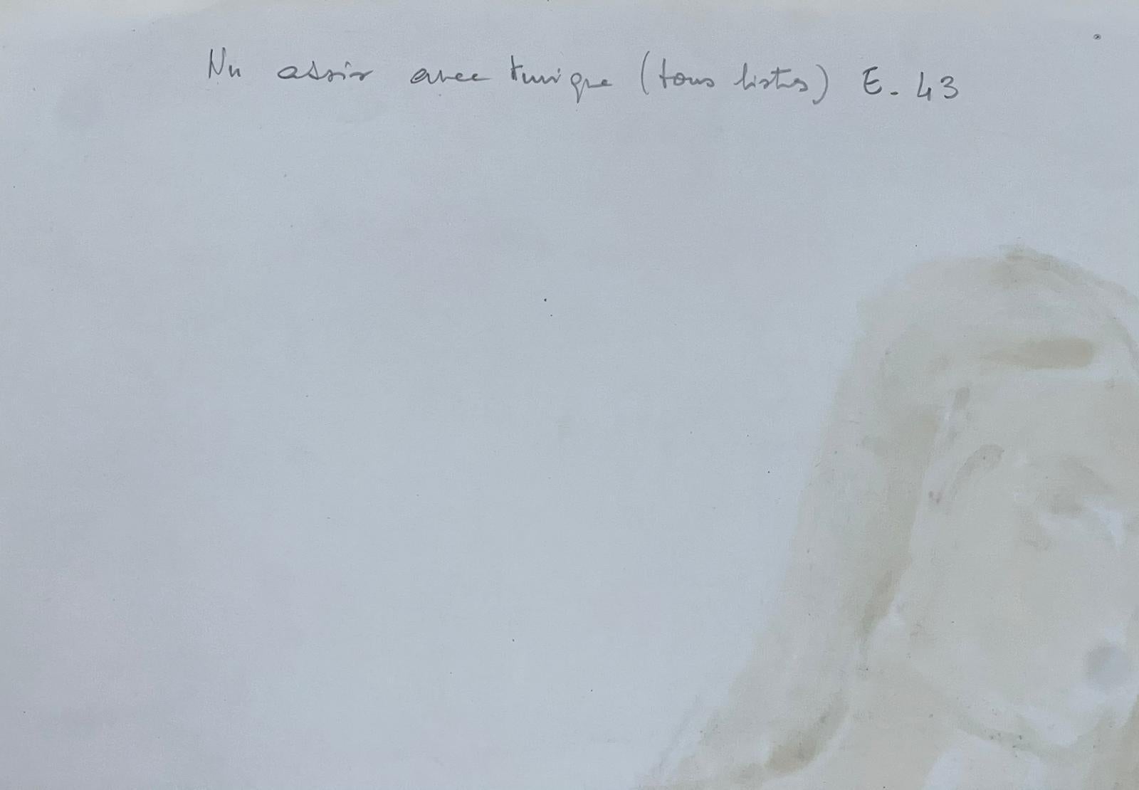 Le modèle Artistics
Femme nue modèle
École française, vers 1970  
peinture à l'huile sur carton, non encadrée
taille : 25.5 x 18 pouces
état : globalement très bon, quelques légères marques à la surface mais rien de préjudiciable à l'attrait et à