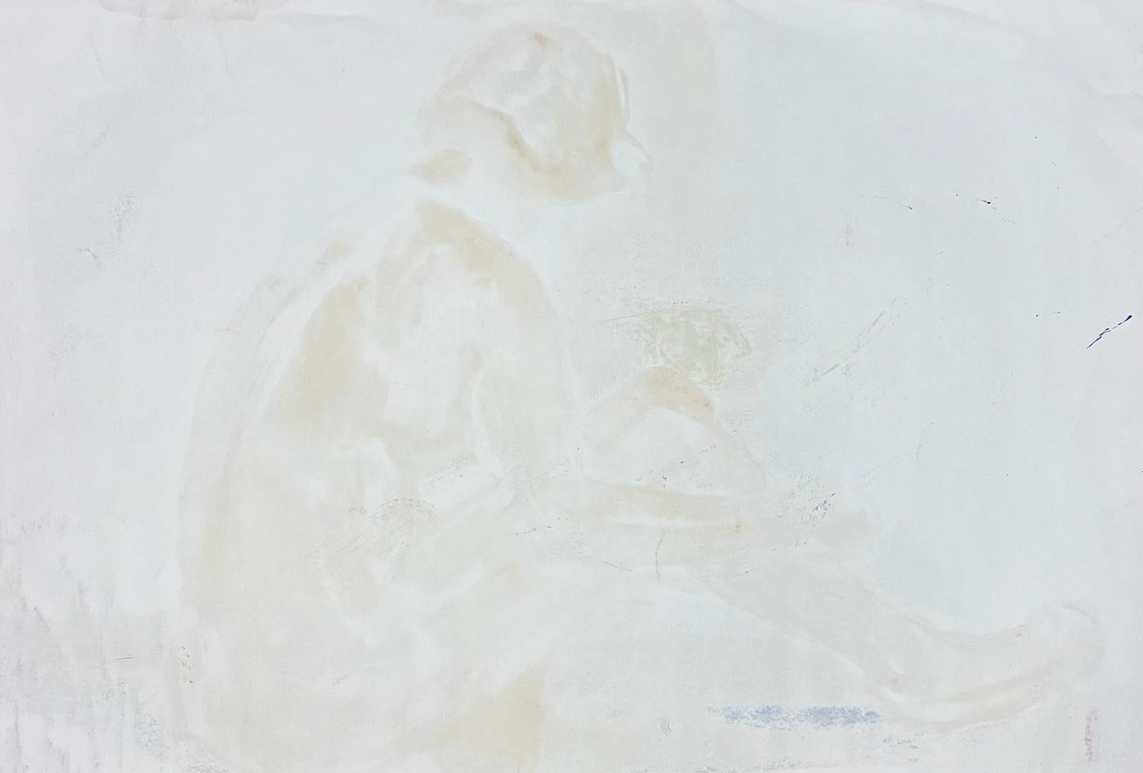 Peinture moderniste française d'une femme nue couchée des années 1970, collection Provence en vente 2