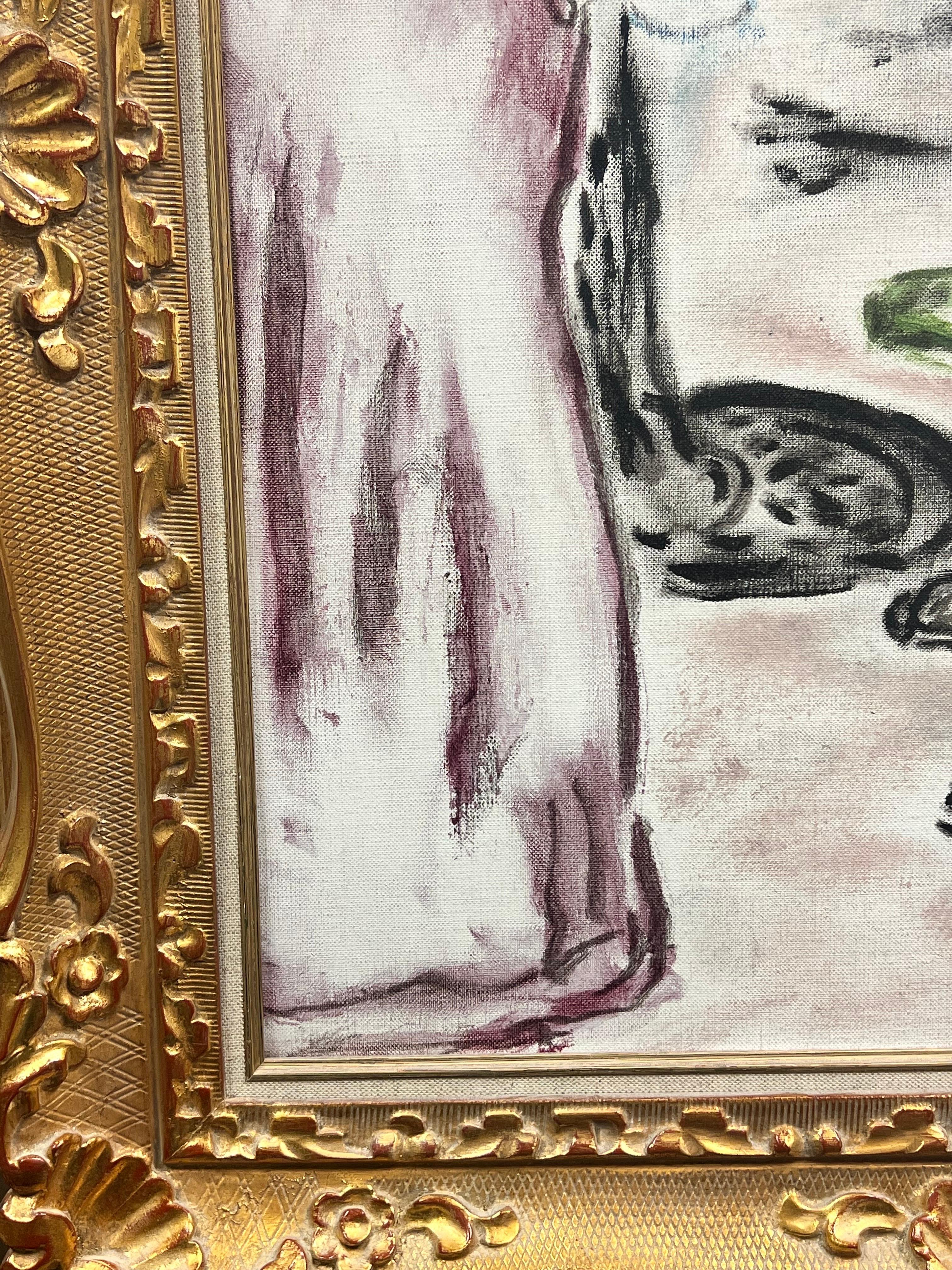 Scena d'interno con due signore Pittura francese dopo Van Dongen 3