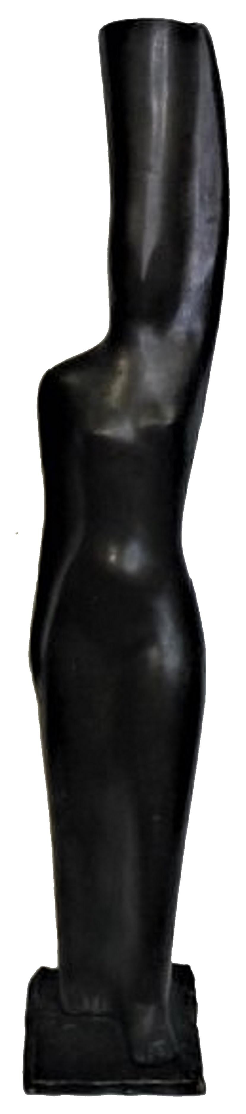 French Modernist Abstract Bronze Sculpture of a Woman Carrying a Vessel, c. 1960 For Sale 6
