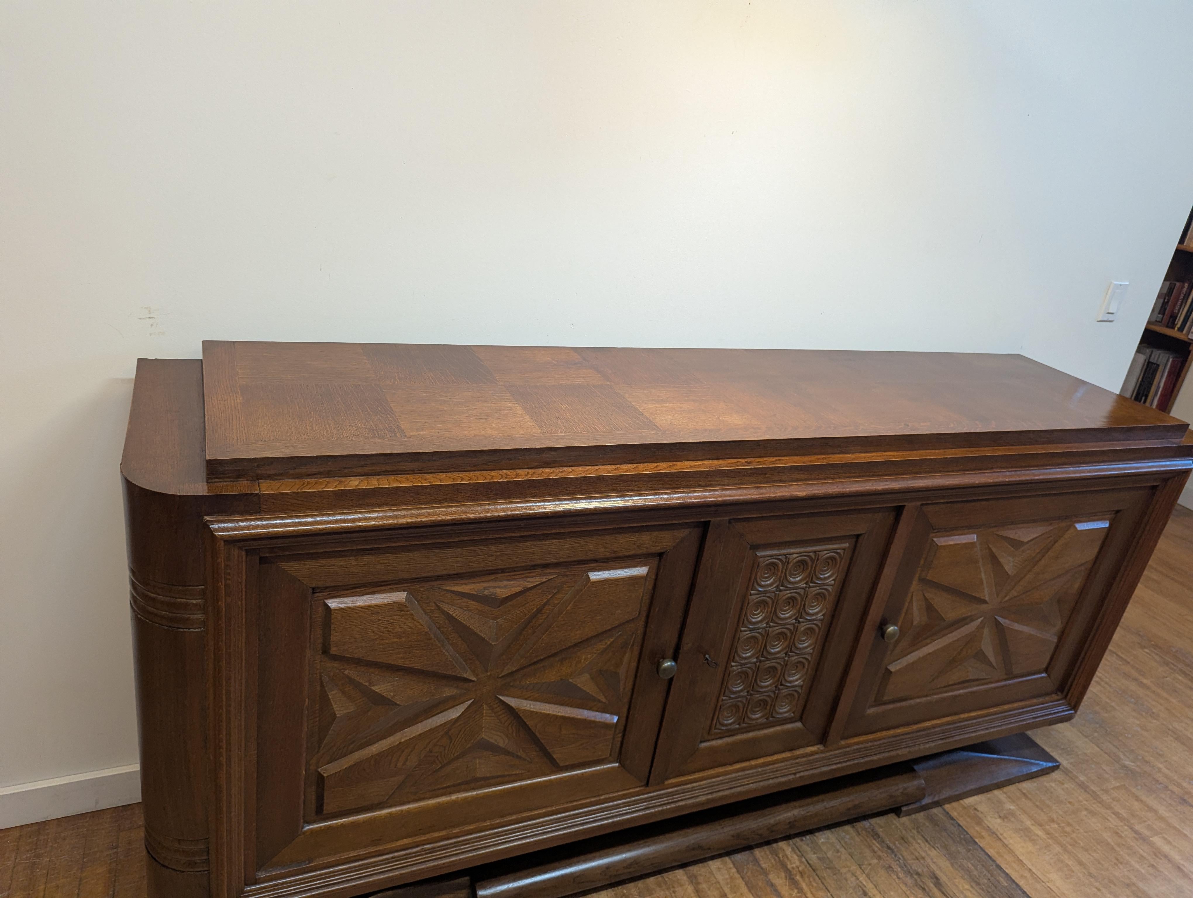 French Modernist Art Deco Credenza Sideboard For Sale 11