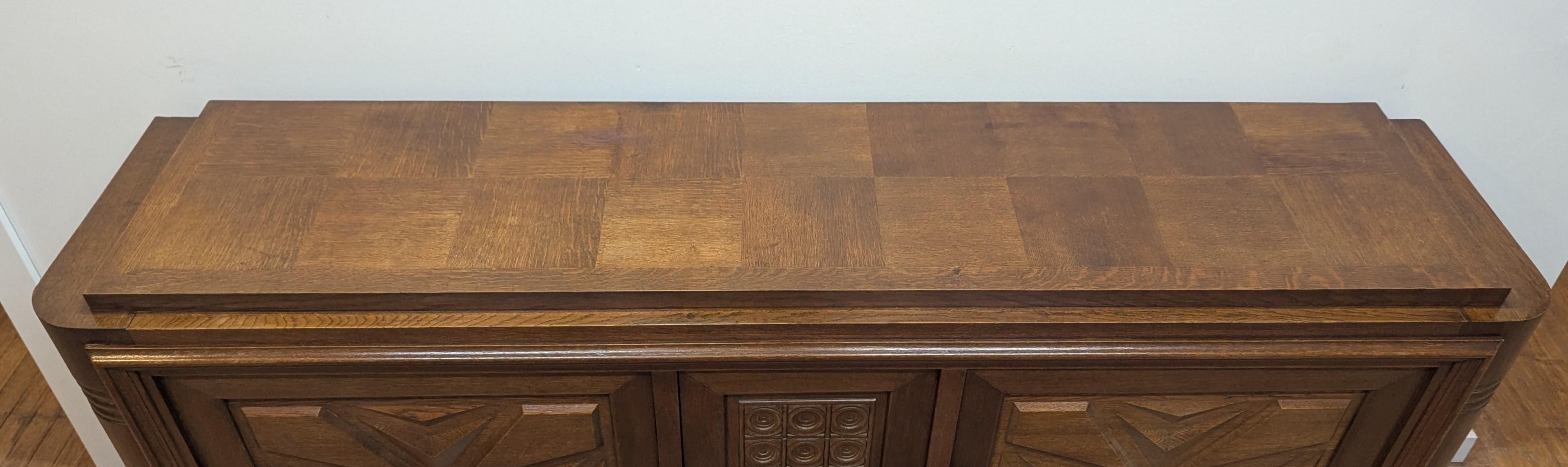 French Modernist Art Deco Credenza Sideboard For Sale 1