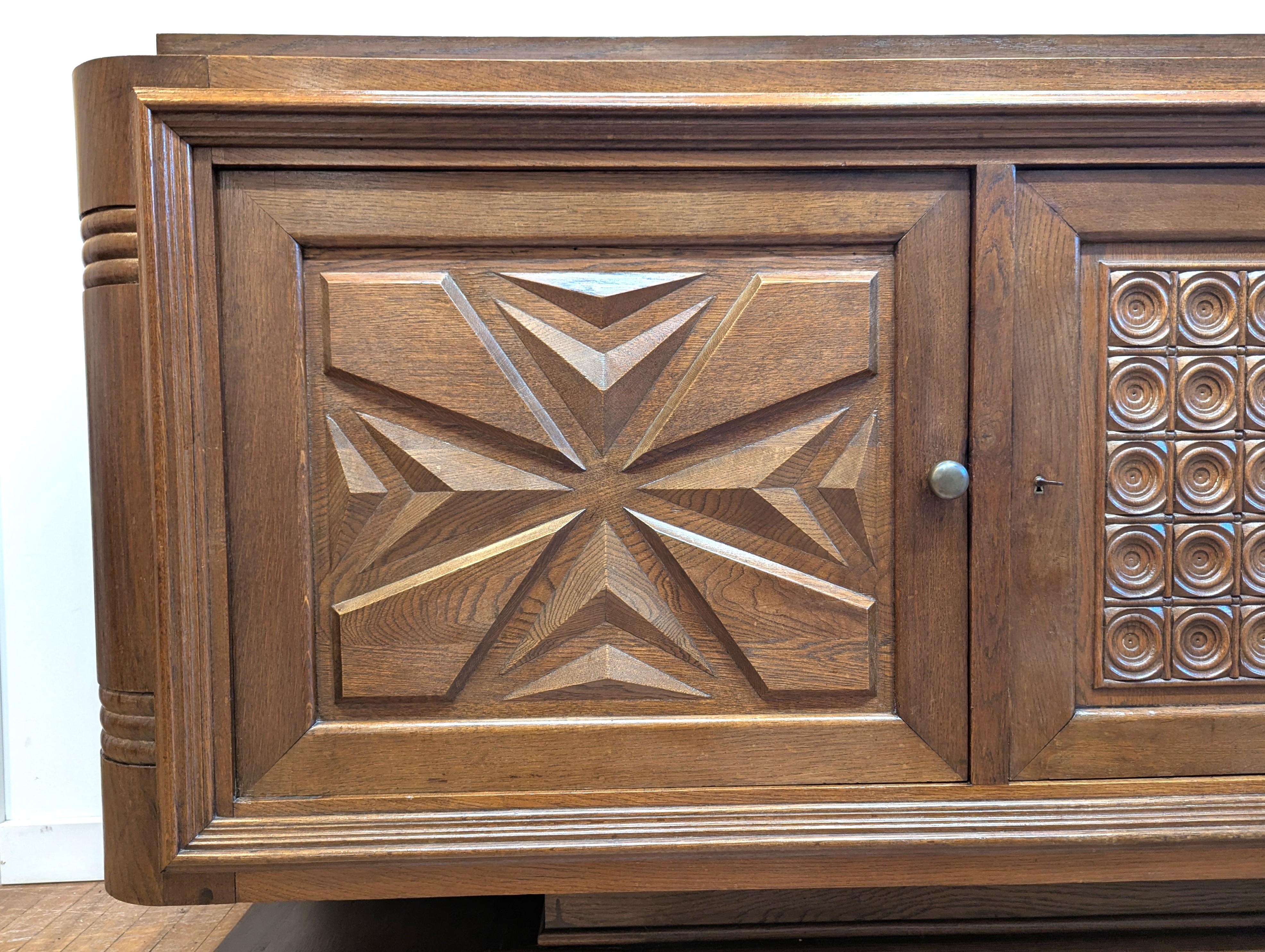 French Modernist Art Deco Credenza Sideboard For Sale 3