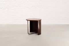 French Modernist Art Deco Tubular Steel Side Table, c. 1930s