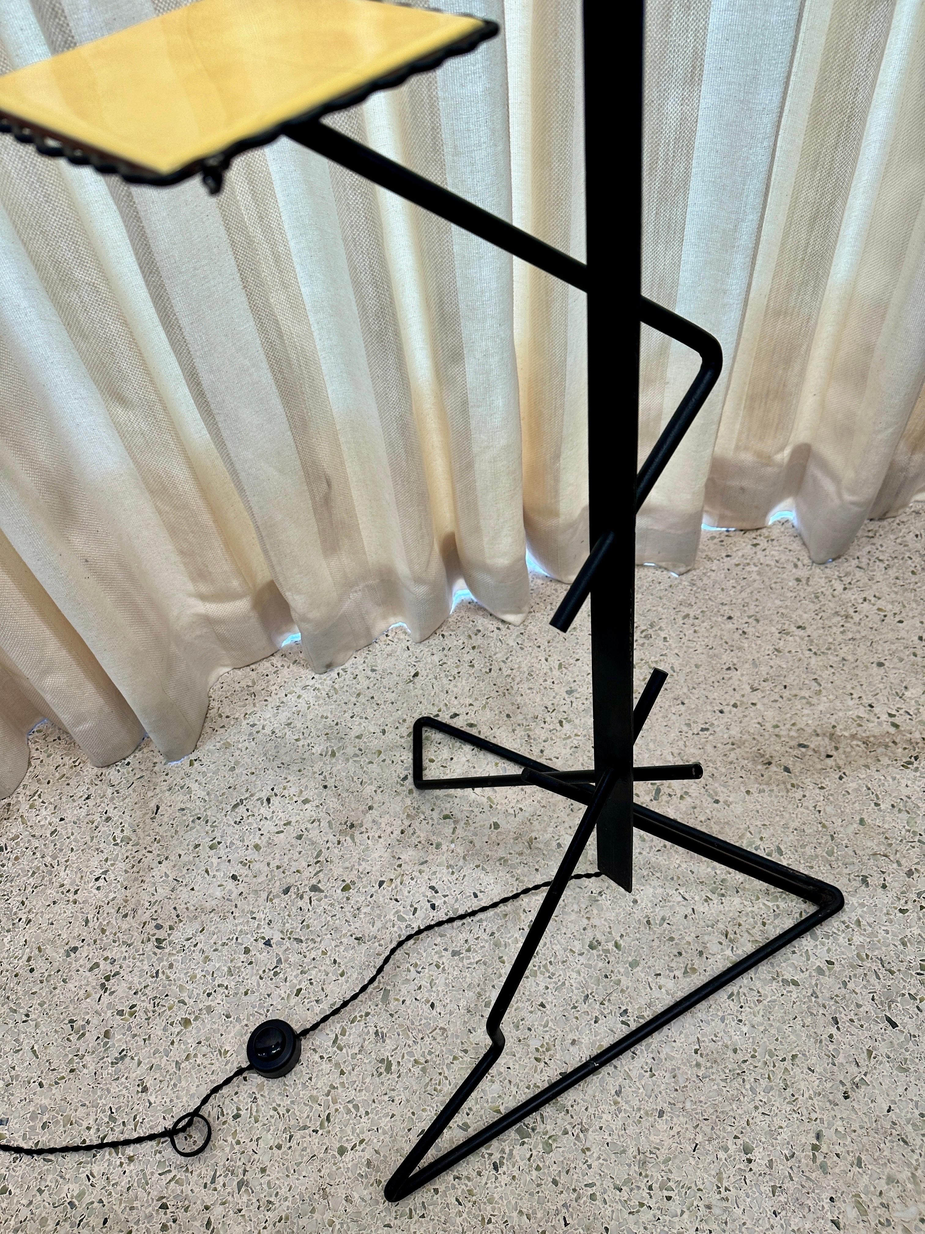 Mid-Century Modern French Modernist Articulating  Floor Lamp, Circa 1960's For Sale