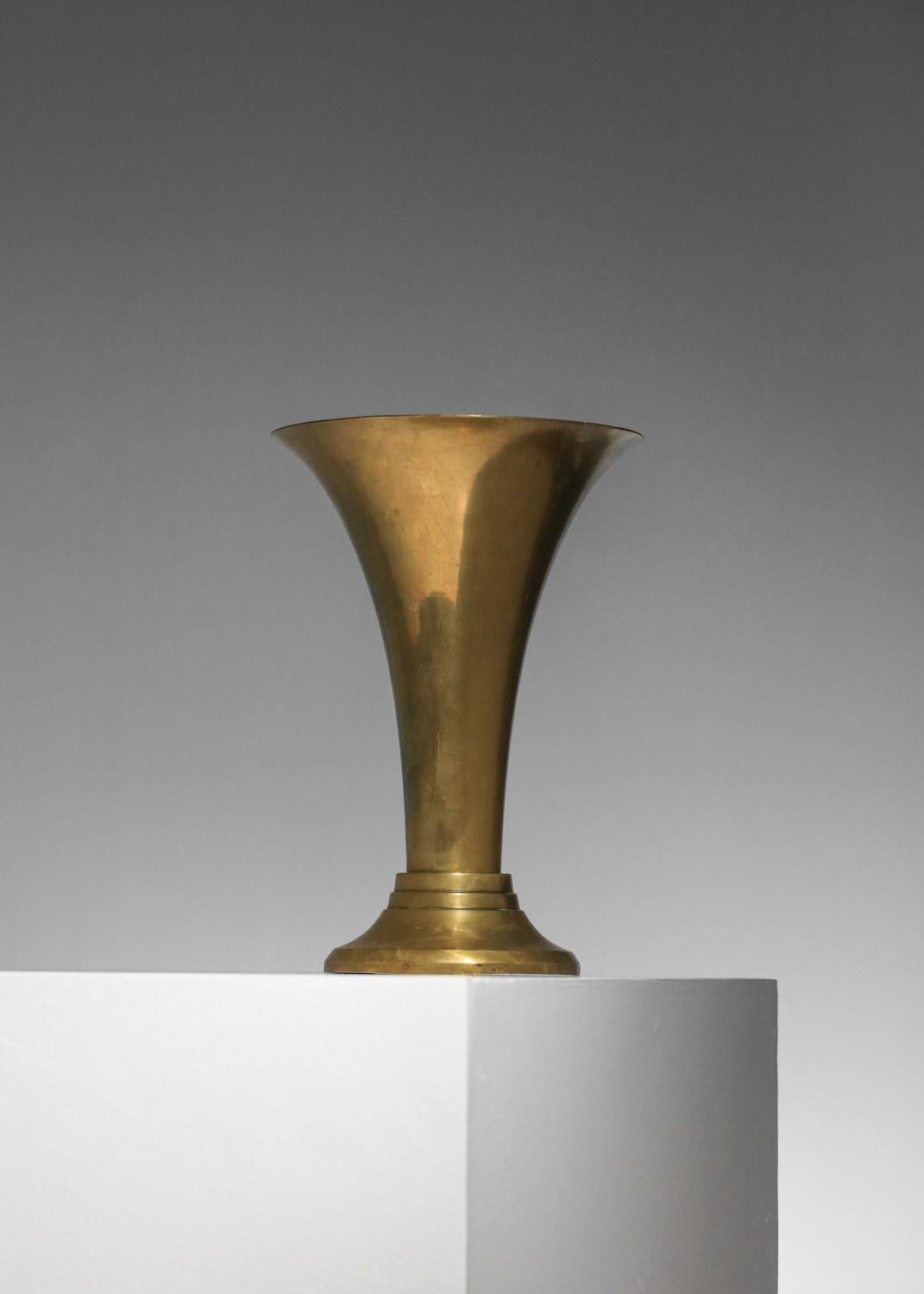 Lámpara modernista francesa de latón de los años 40 art decó Art Decó en venta