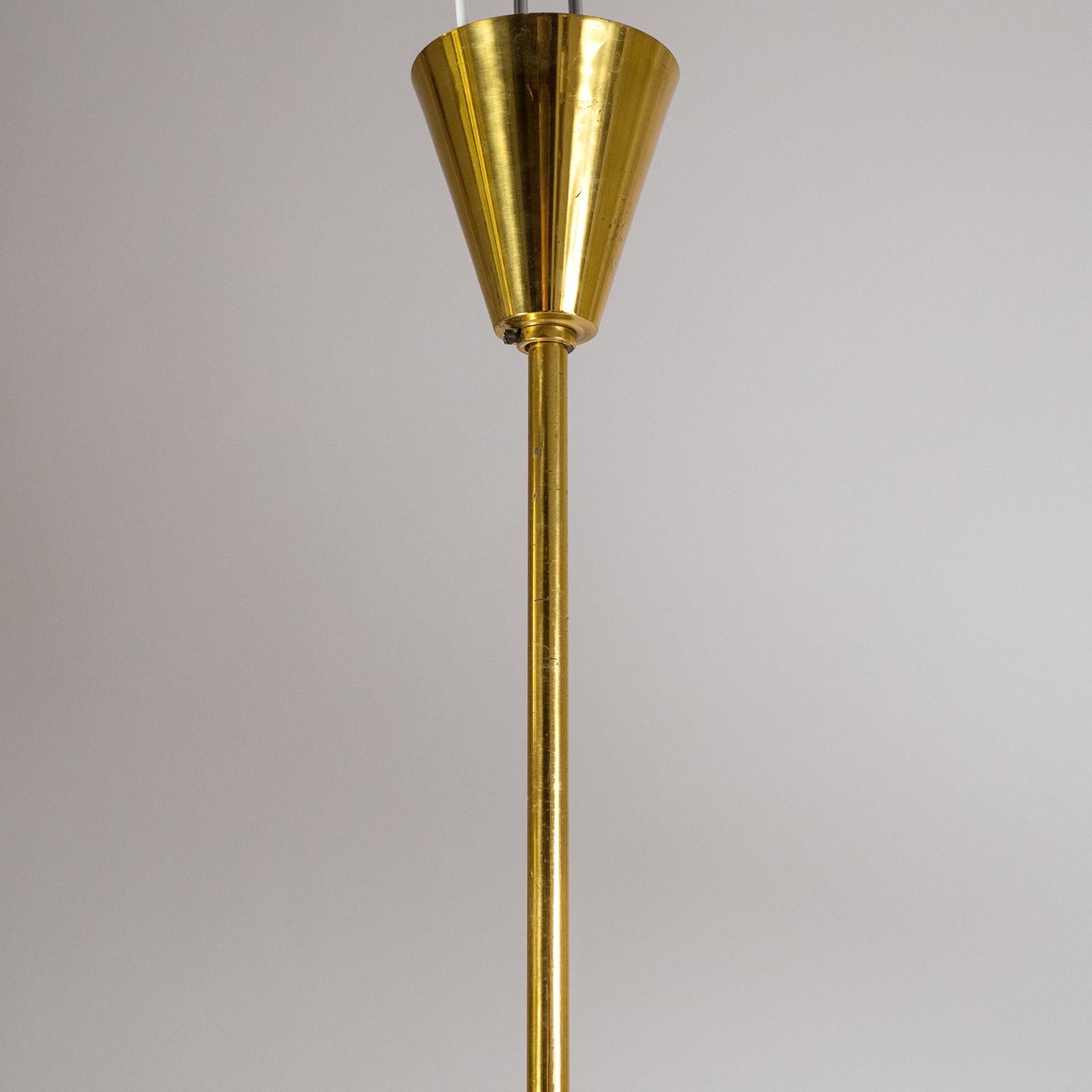 French Modernist Brass Pendant, circa 1960 5