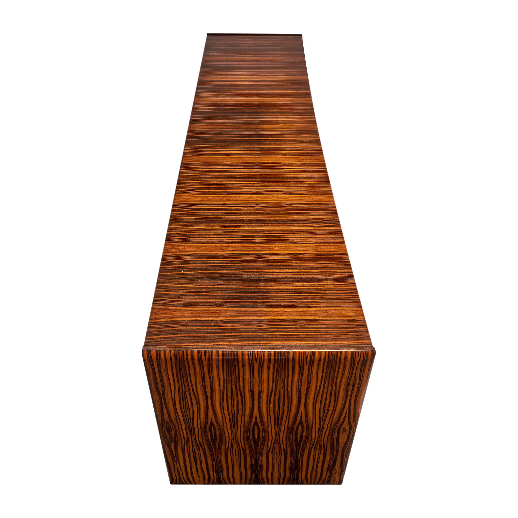 French Modernist Buffet in Ebony of Macassar For Sale 2