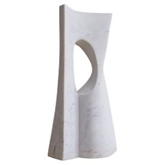 French Modernist Carrara Marble Sculpture by Bertrand Créac’h French Modernist Carrara Marble Sculpture by Bertrand Créac’h