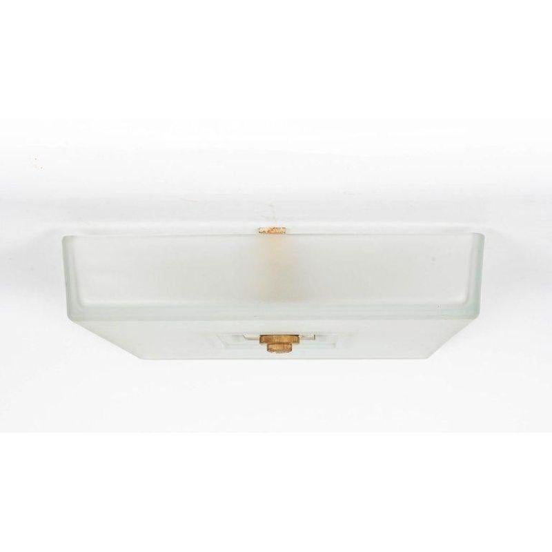 Mid-20th Century French Modernist Ceiling Fixture by Martin Et Guenier For Sale