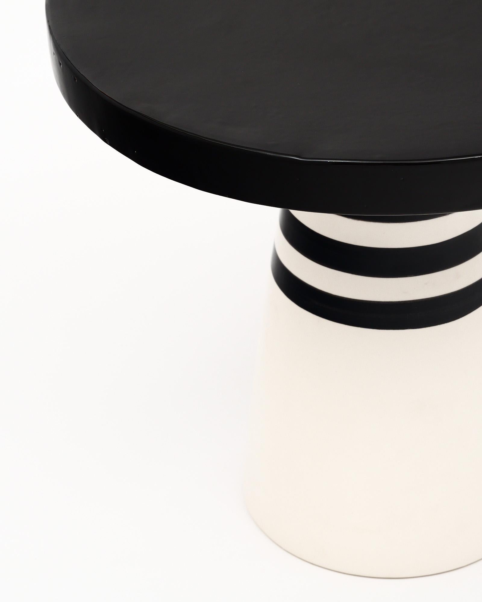 French Modernist Ceramic Side Tables For Sale 2