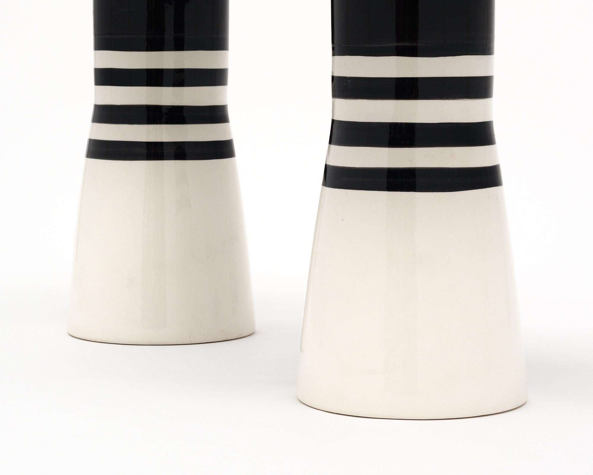 French Modernist Ceramic Side Tables For Sale 4